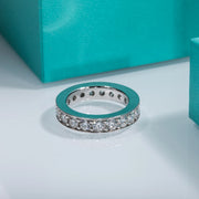 GK Moissanites 3.5mm D Color Moissanite Eternity Band Ring