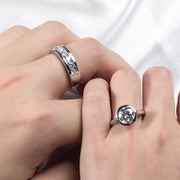 GK Moissanites D Color Moissanite Couple Rings
