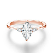 Marquise 1CT Moissanite Ring | 925 Sterling Silver.