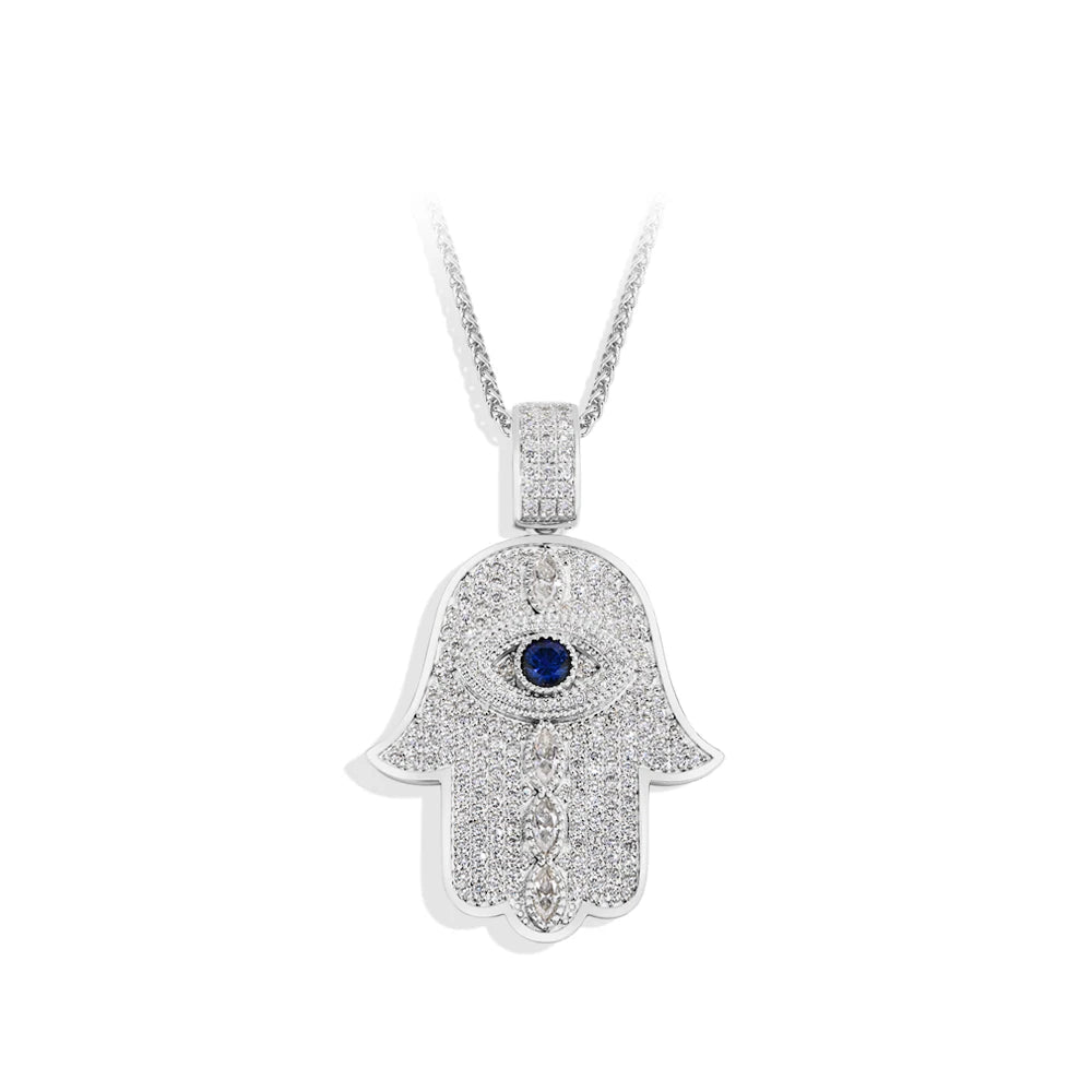 Classic Angel Eyes Moissanite Necklace