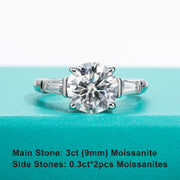 GK Moissanite 3ct Moissanite Engagement Ring.
