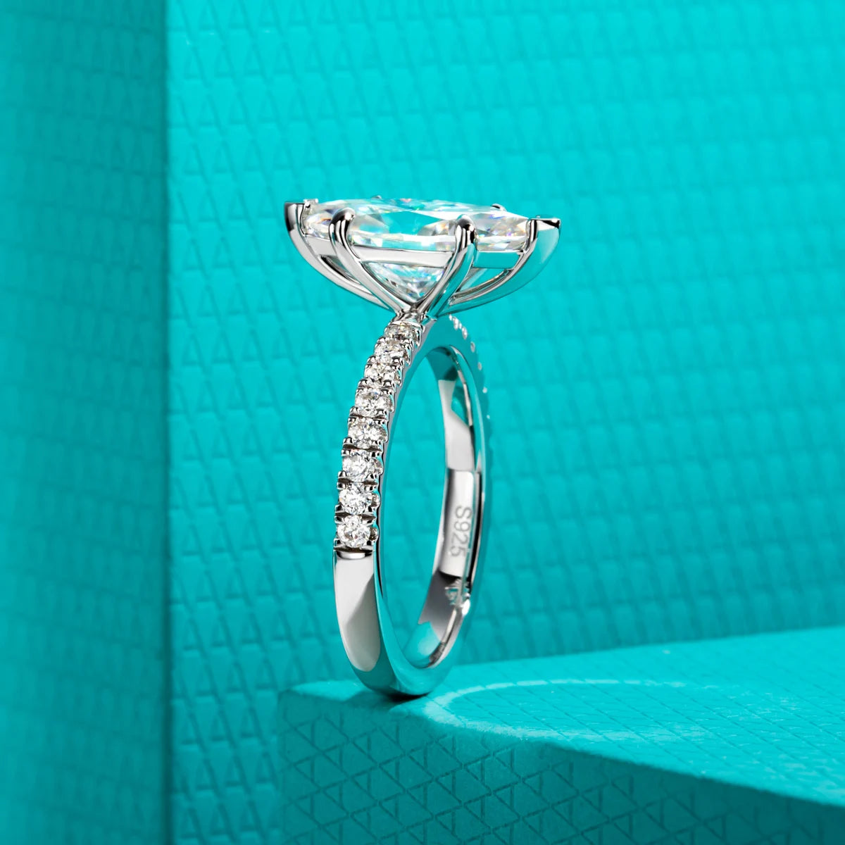 3 CT Marquise Cut Moissanite Engagement Ring