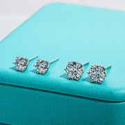 1ct D Color Moissanite Stud Earrings.