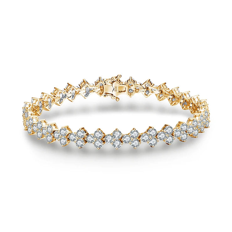 VVS1 D-Color 3.0mm Brilliant Cut Moissanite Bracelet |S925.