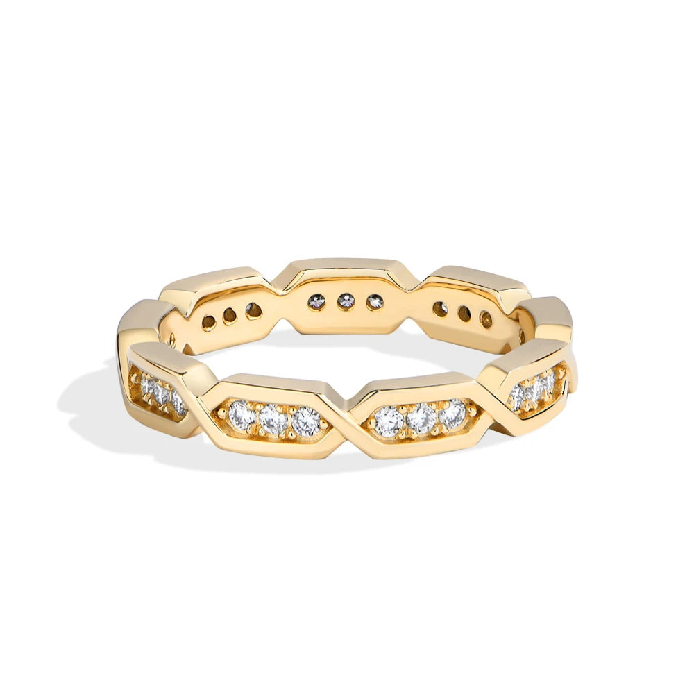 VVS1 D Color Eternal Moissanite Band Ring