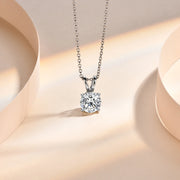 2 Carat Brilliant Cut Moissanite Pendant Necklace | S925.