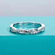 GK Moissanites 1.3mm D Color Moissanite Wedding Band