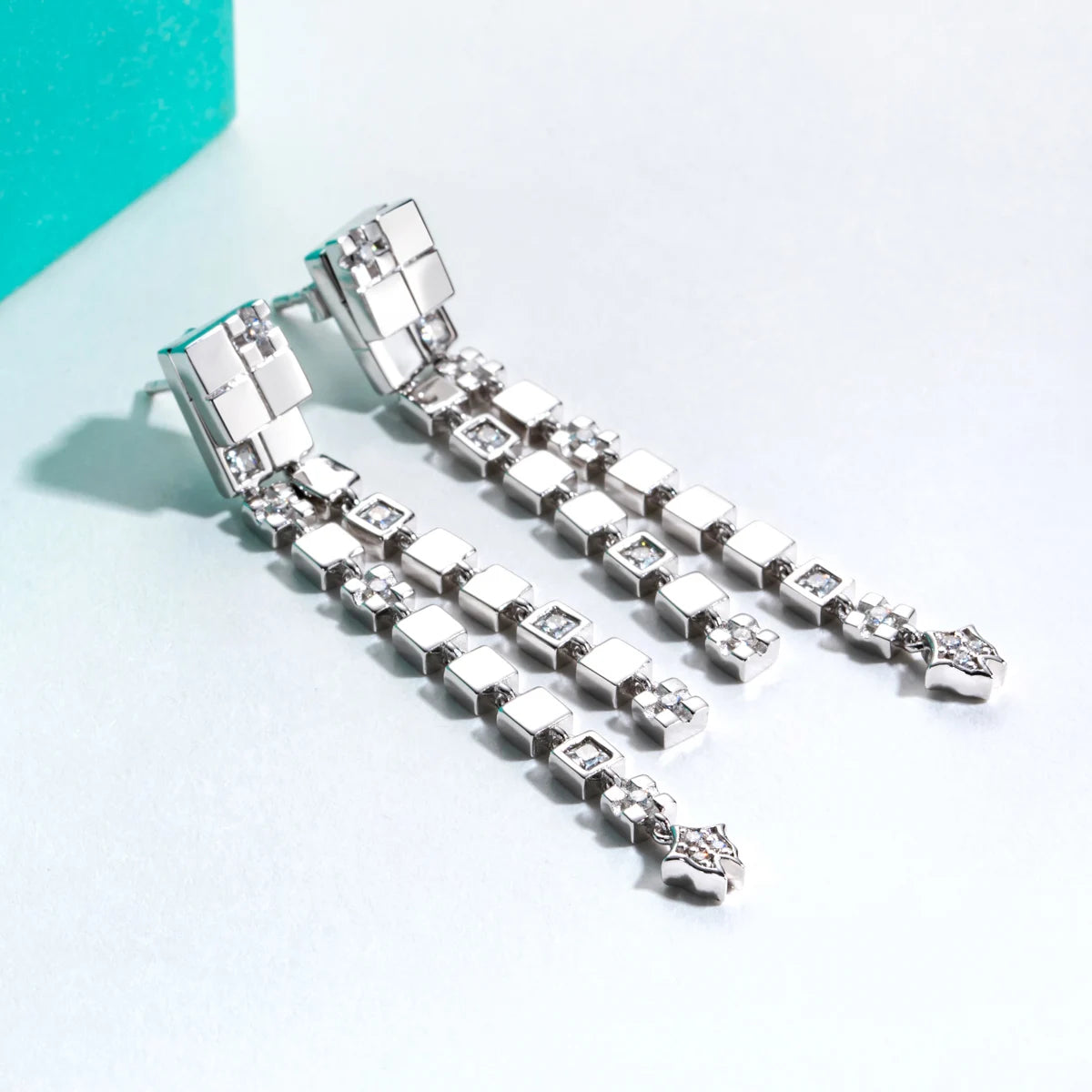 VVS1 Moissanite Multifunctional Drop Earrings