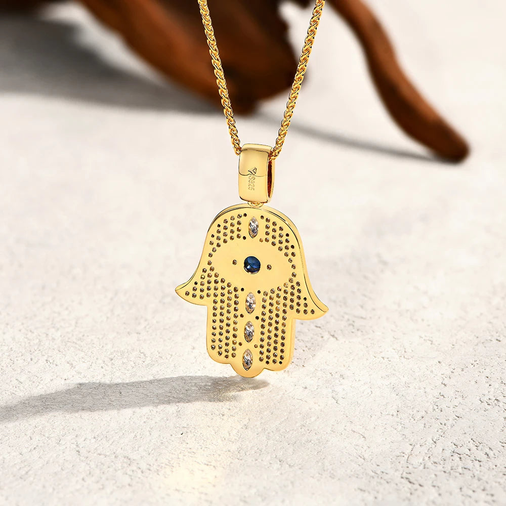 Classic Angel Eyes Moissanite Necklace