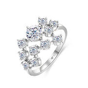 1CT Multi-stone Brilliant Cut Moissanite Promise Ring.