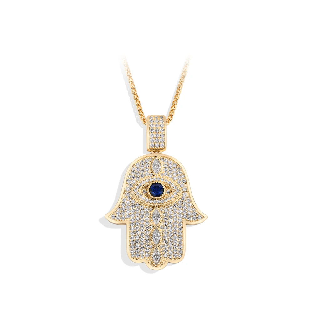 Classic Angel Eyes Moissanite Necklace