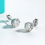 2cttw-6cttw Moissanite Diamond Earrings.