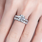 3mm Round Cut D Color Moissanite Eternity Band