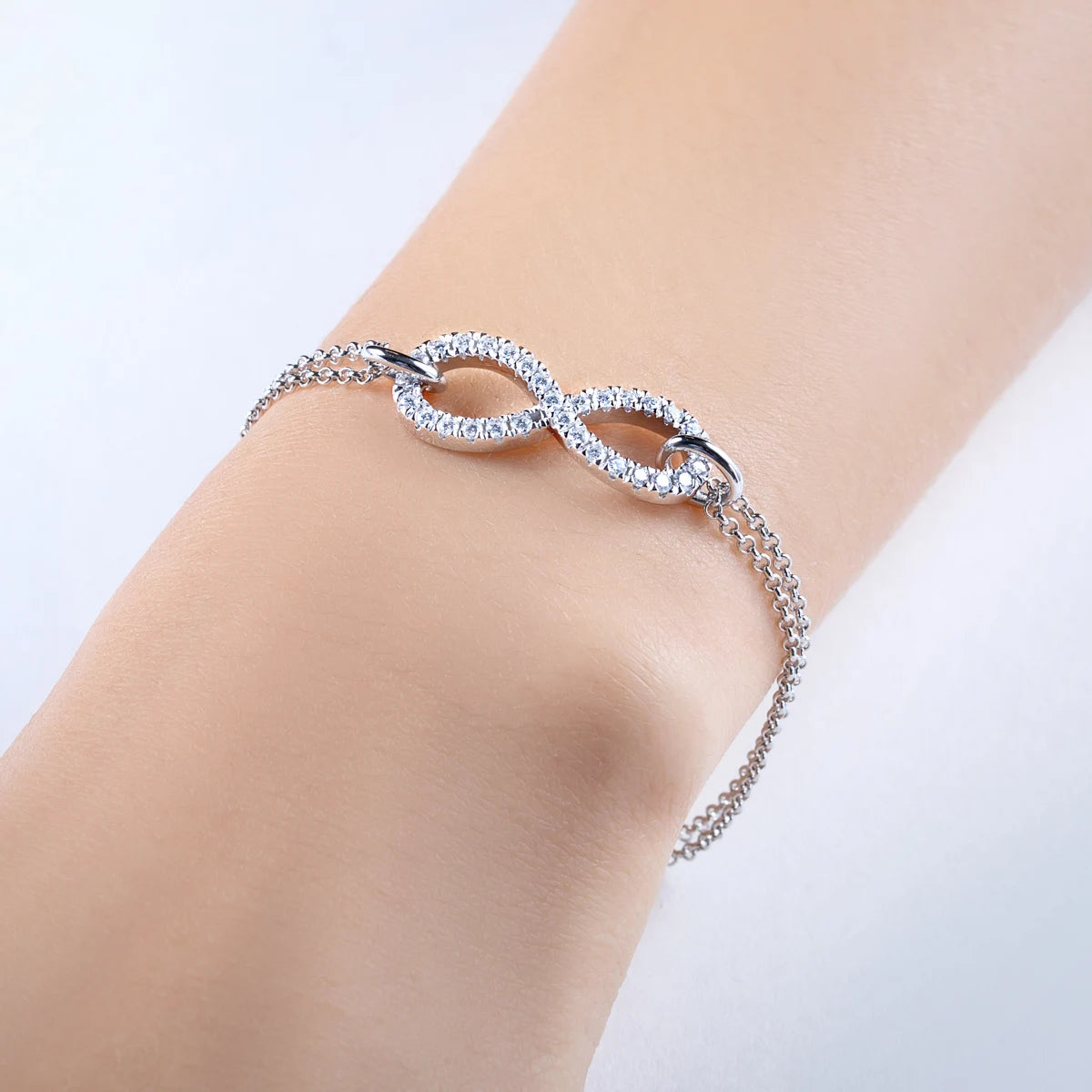1.7MM Moissanite Bow-Knot Bracelet