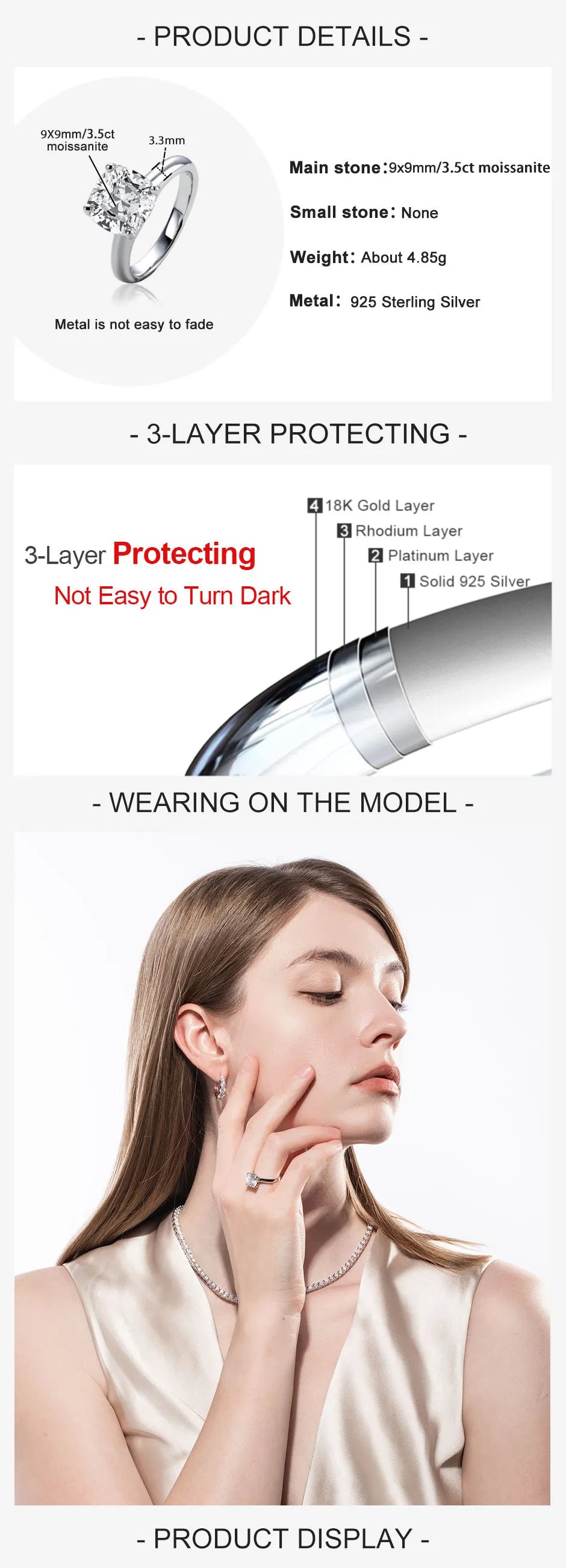 Moissanite Engagement Ring