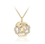 1.5 MM VVS1 D Color Flower Moissanite Pendant Necklace | S925.