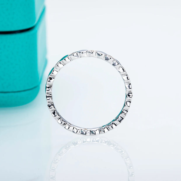 GK Moissanites 1.5mm D Color Moissanite Ring