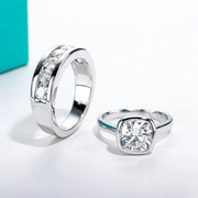 GK Moissanites D Color Moissanite Couple Rings