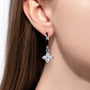 3mm Moissanite Hoop Earrings - Women's Huggies.