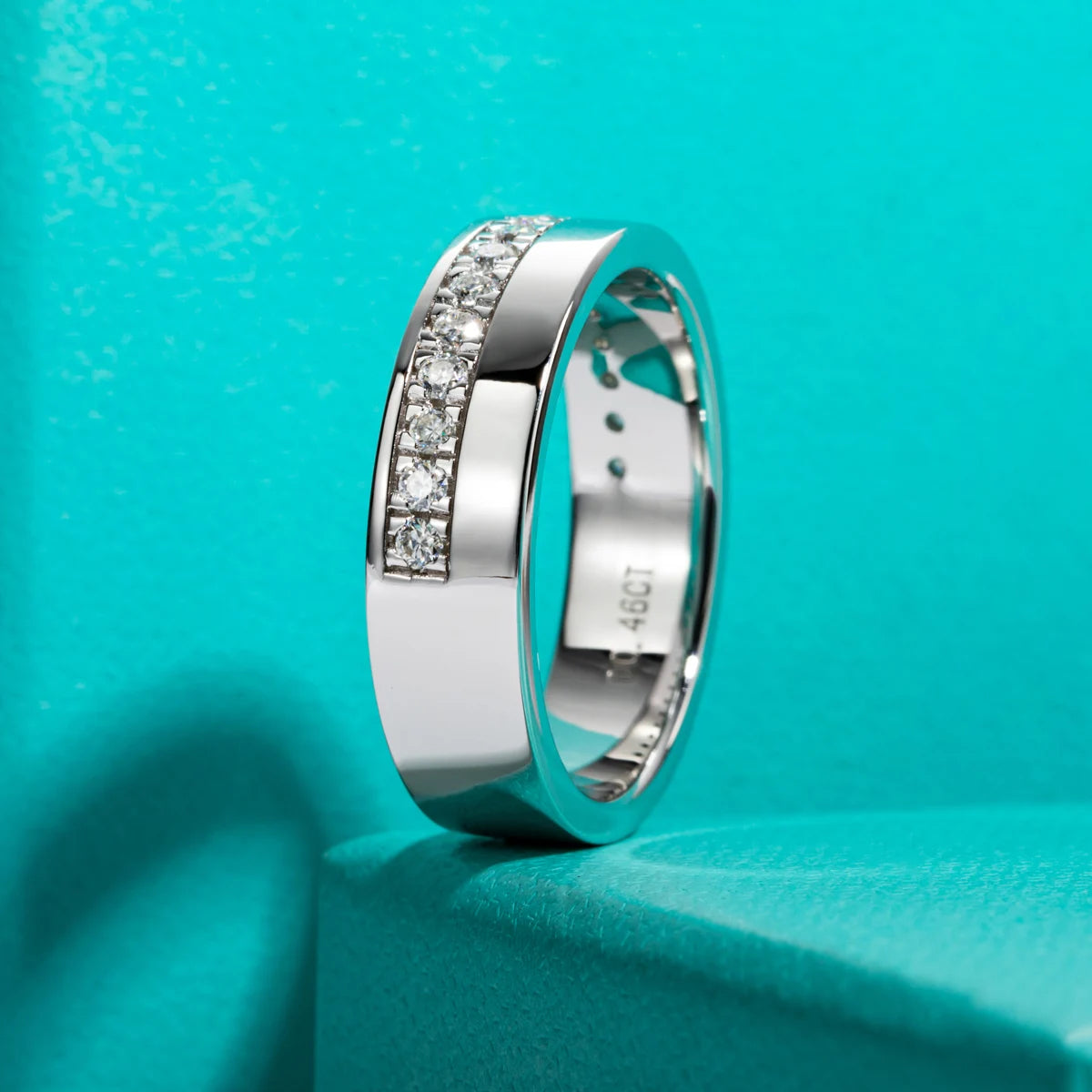 VVS1 D Color Men's Moissanite Ring