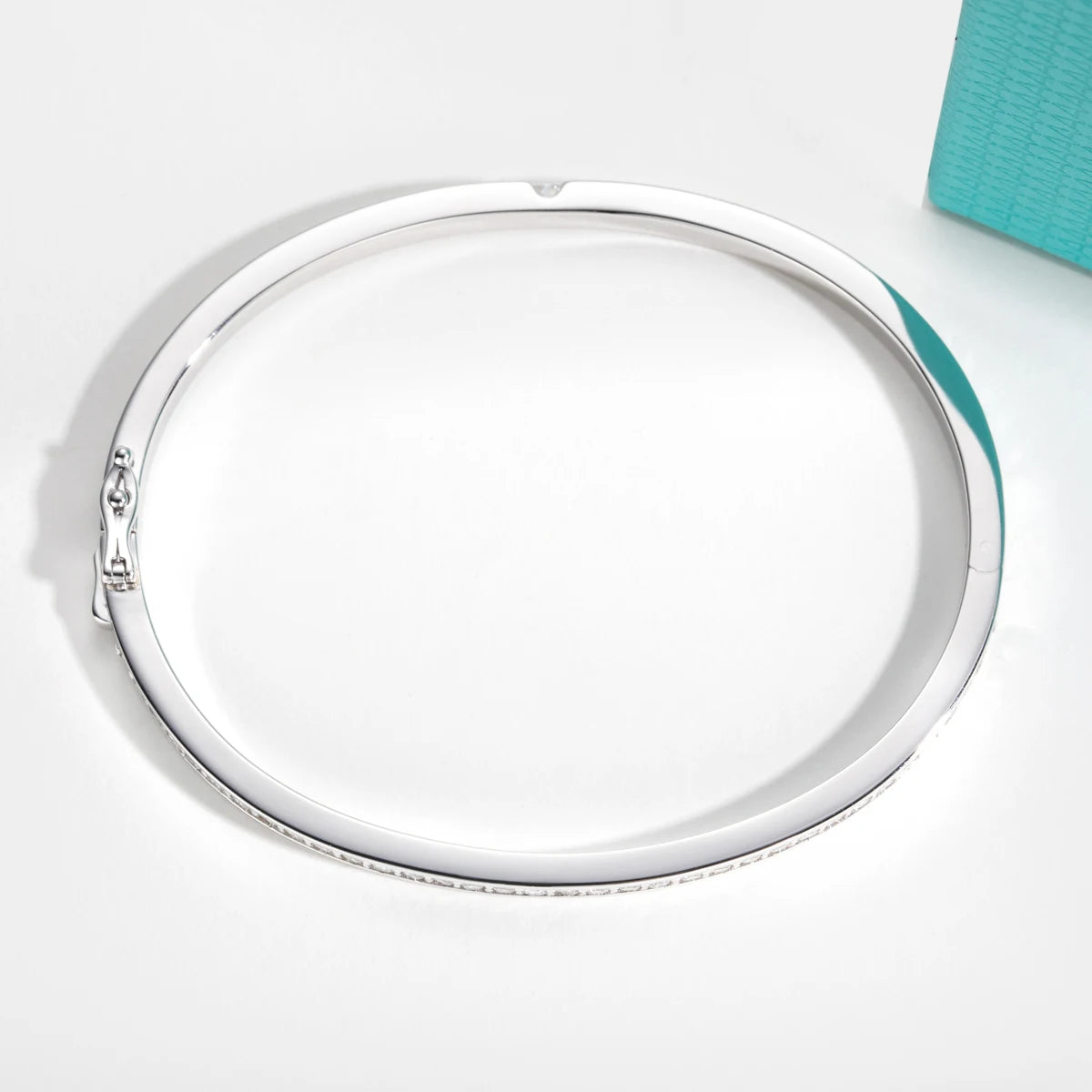 2.017 CTTW Moissanite Eternity Bangle Bracelet