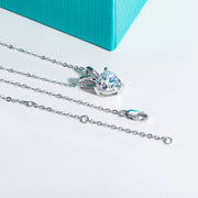 VVS1 D Color Heart Cut Moissanite Pendant Necklace