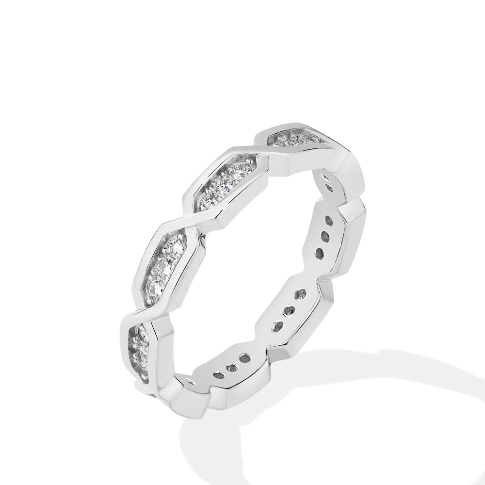 VVS1 D Color Eternal Moissanite Band Ring
