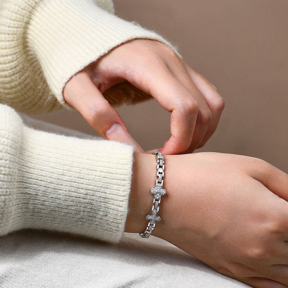 VVS1 D Color Moissanite Chain Bracelet