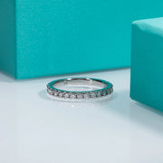 GK Moissanites 1.9MM D Color Moissanite Diamond Band Ring