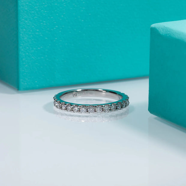 GK Moissanites 1.9MM D Color Moissanite Diamond Band Ring