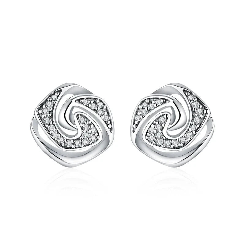 0.8MM D Color Moissanite Stud Earrings | S925.