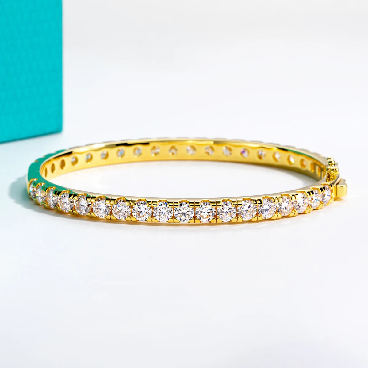 4 MM Moissanite Tennis Bangle Bracelet