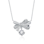 2.0CT VVS1 Brilliant Cut Butterfly Moissanite Necklace | S925.