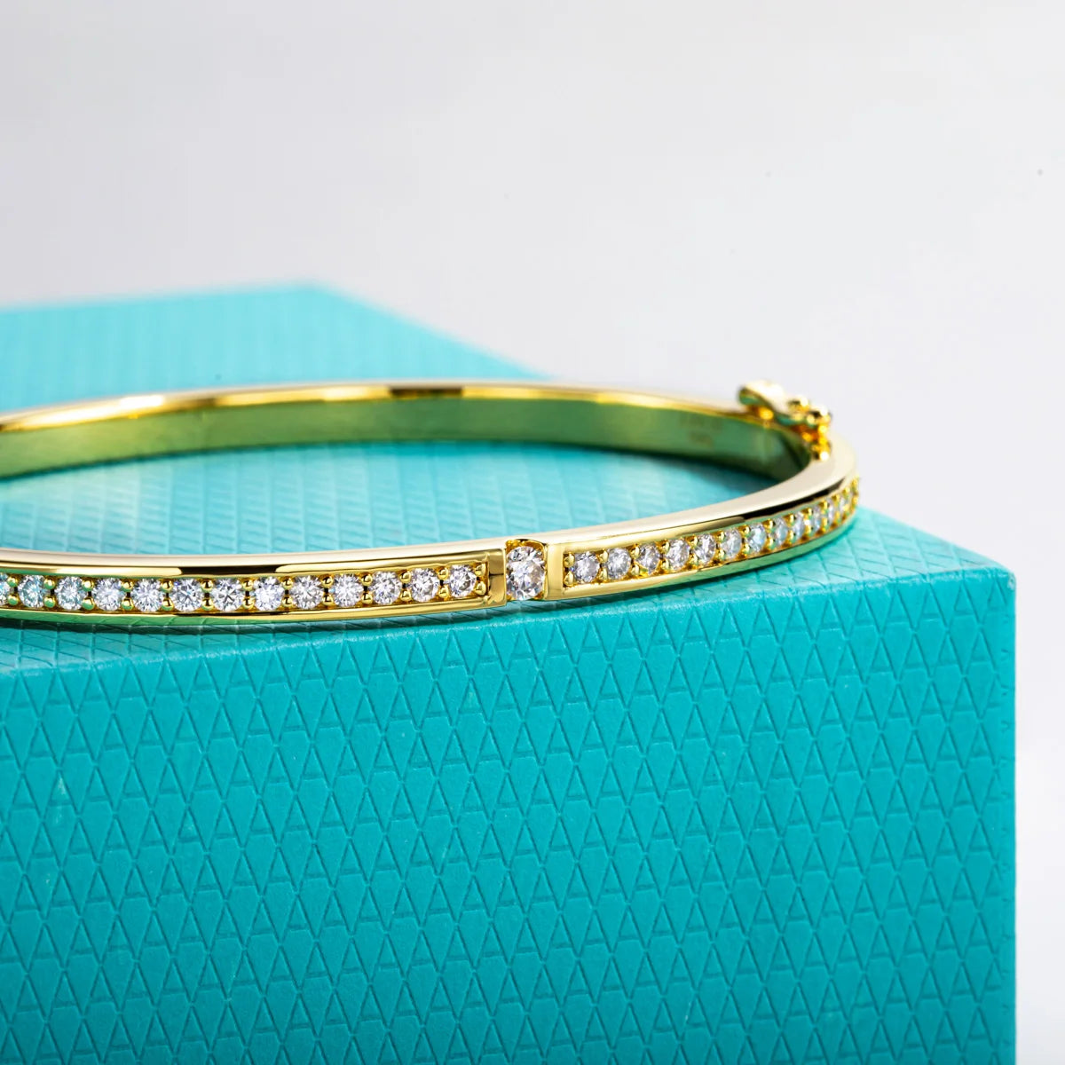 3 MM Tennis Moissanite Bangle Bracelet