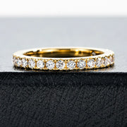 VVS 1 D Color 1.9mm D Color Moissanite Wedding Band.