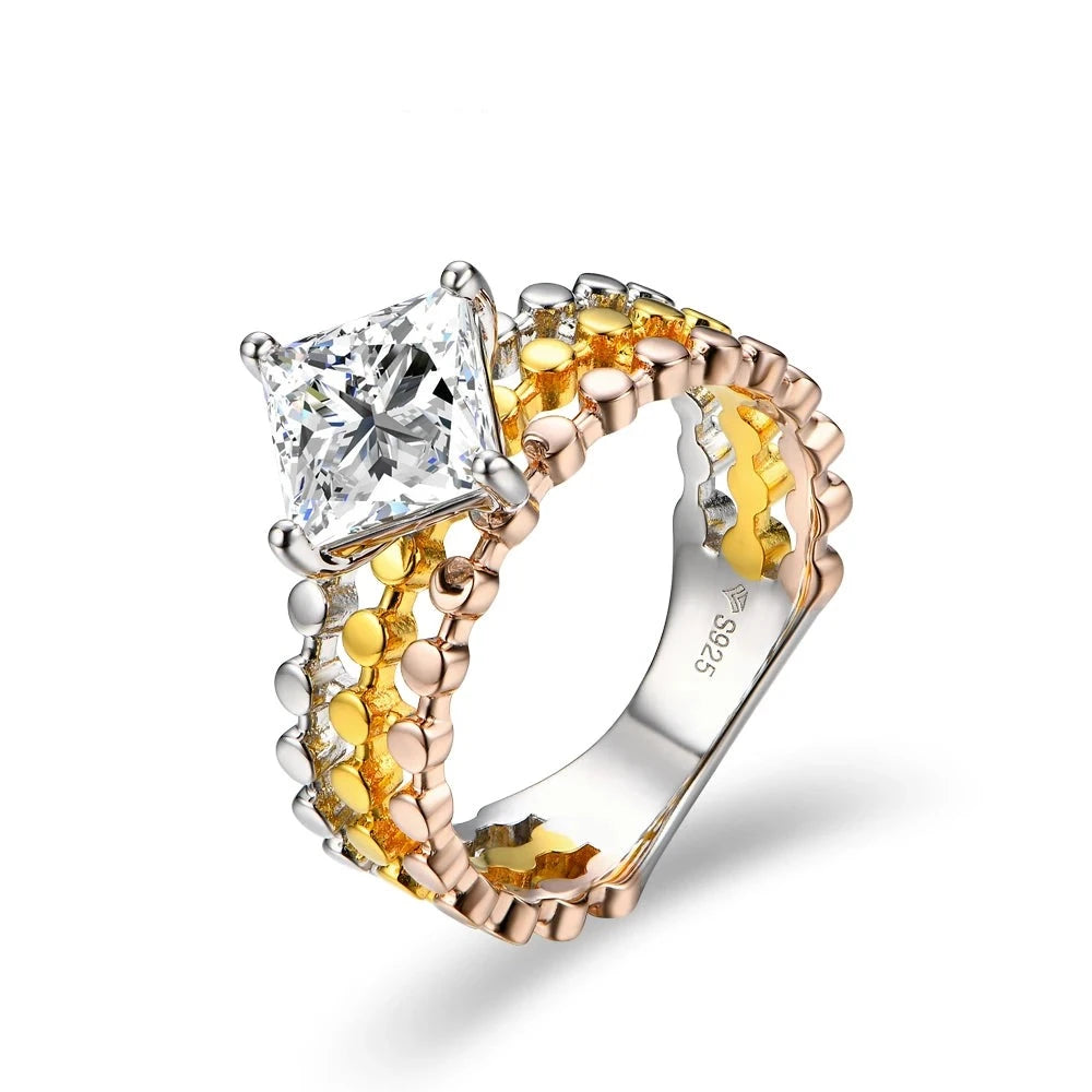 2.0CT VVS1 D Color Moissanite Ring | S925.