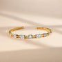5.0 mm VVS1 D Color Brilliant Cut Moissanite Bracelet | S925.