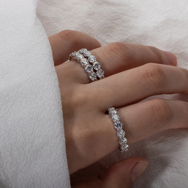 GK Moissanites Moissanite Wedding Band