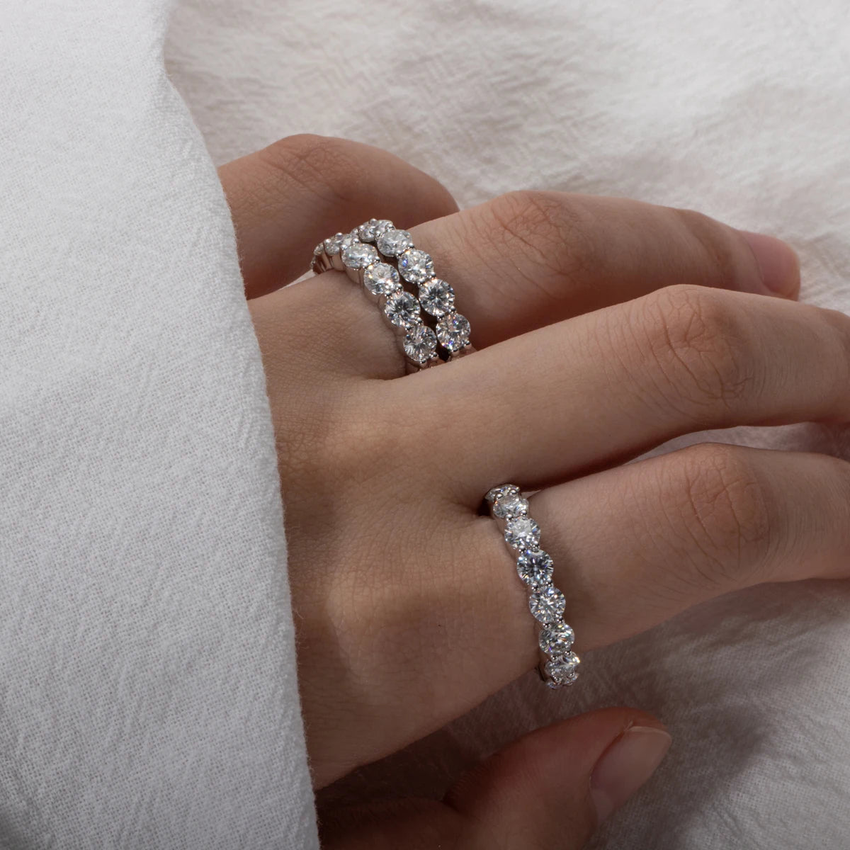 3 CT Oval Cut Moissanite Bridal Set Ring