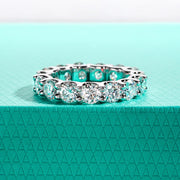 GK Moissanites 4.5mm D Color Moissanites Eternity Band Ring