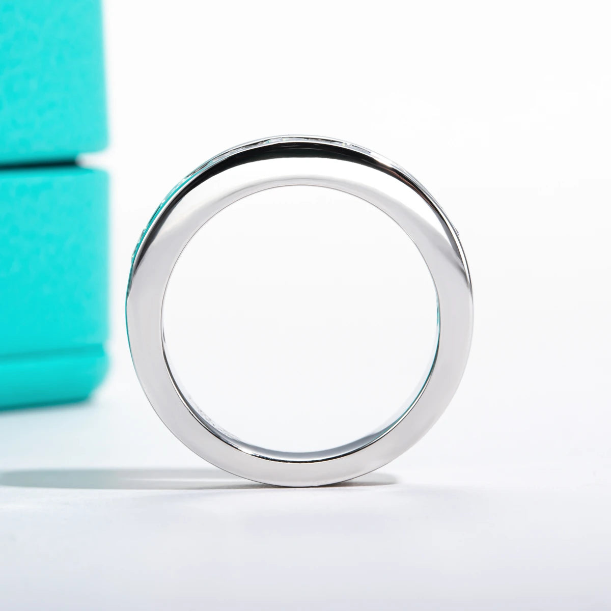 GK Moissanites 4mm Moissanite Wedding Band